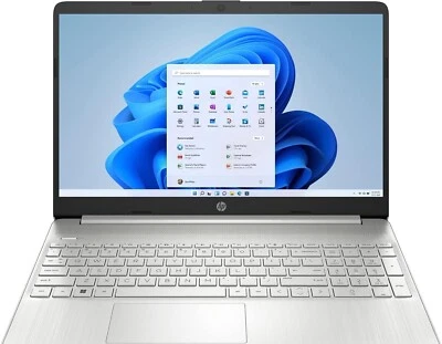 HP 15.6" FHD Laptop, Intel Core i5-1135G7, 8GB RAM, 256GB SSD, Silver, Windows11 - Image 1 of 3