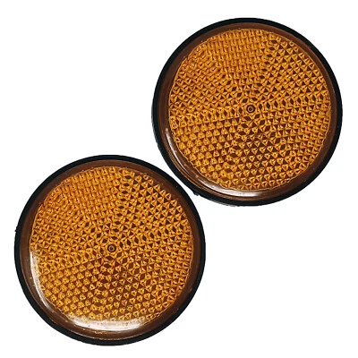 2x Catarifrangente riflettente rotondo 55mm pr Suzuki Burgman 650 Executive GC02 - Image 1 of 4