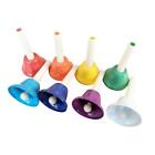8 Note Hand bells, Colorful Handbells Musical Instrument for Kids Adults Wedding