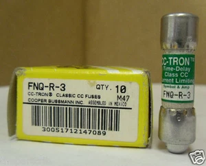 New Lot Bussmann FNQ-R-3 Amp Fuses Class CC 600 Volts NIB - Picture 1 of 1