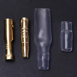 240 Pezzi Connettore Bullet Maschio Femmina 3,5 Cavo Dorato Connettore Terminale Nuovo - Foto 1 di 8