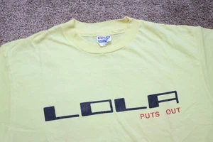 Vintage Lola Racing Car T-Shirt Size XL - LOLA Puts Out - 1980's - Picture 1 of 13