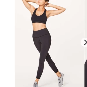 Lululemon Wunder Under Hi Rise 7/8 Tight Full On Luon Black Size 12 - Picture 1 of 9