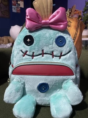 Loungefly Disney Lilo & Stitch Scrump Plush Mini Backpack Limited Edition - Image 1 of 4