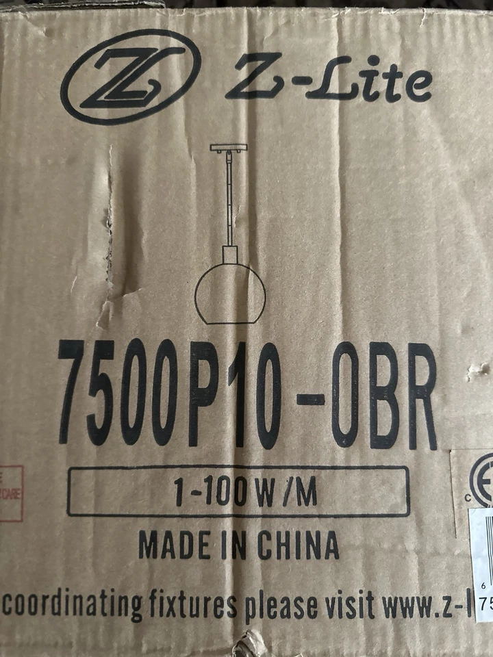 Z-Lite 7500P10-OBR Margo Pendant Olde Brass