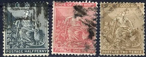Kap der Guten Hoffnung 1882 Symbol der Kolonie gebraucht (SC# 33-35) - Bild 1 von 1