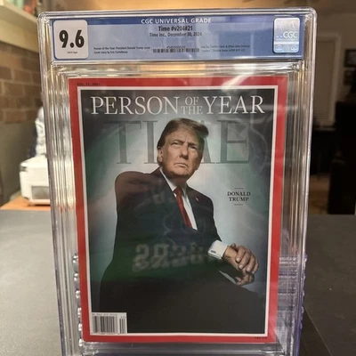 ⭐️DONALD TRUMP - TIME MAGAZINE - PERSON OF THE YEAR 2024 - CGC 9.6🔥 - Image 1 of 3