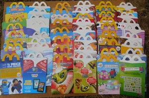 28 x McDonald's Happy Meal Boxes lote de trabajo paquete colección - Imagen 1 de 8