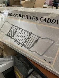 Bathtub caddy solid brass in Satin Nickel finish 1413 - Picture 1 of 11