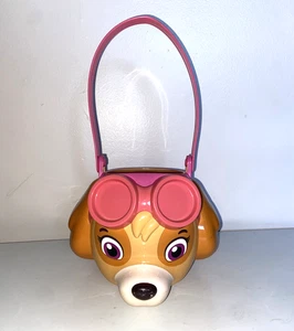 Skye Paw Patrol Easter Basket Plastic Figural Bucket Trick or Treat Spin Master - Picture 1 of 15
