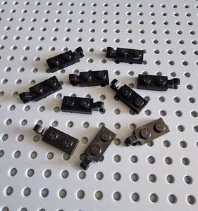 LEGO Platte mit Clip senkrecht 10x schwarz black Plate Modified 1x2 63868 A031 - Picture 1 of 1