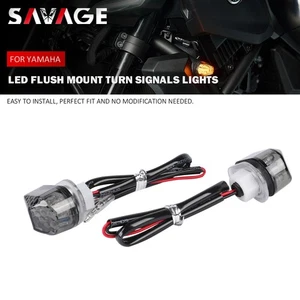 LED Flush Mount Turn Signals Lights for YAMAHA MT-07 2021-2025 MT07 MT 07 - Picture 1 of 10