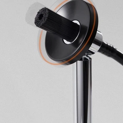 Cepillo de limpieza a vapor Cepillo de máquina de café Mango de madera maciza Anti-escaldaduras Foto 1 de 4