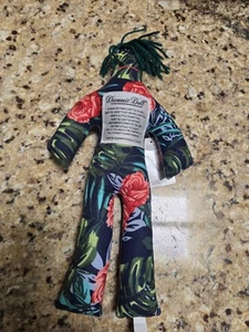 13" Dammit Doll Stress Relief - Gag Gift Flower Pattern Green Hair - Picture 1 of 4