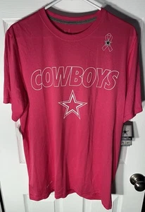 Neu mit Etikett Nike Dallas Cowboys Breast Cancer Awareness Herrenhemd Dri Fit Größe Large - Bild 1 von 11