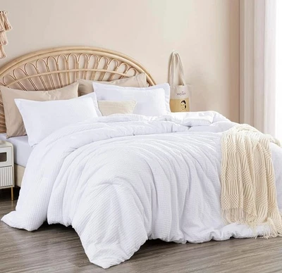 Chezmoi Collection Wilmer 3-Piece Waffle Weave Comforter Set - Soft and Cozy ... - Image 1 of 4