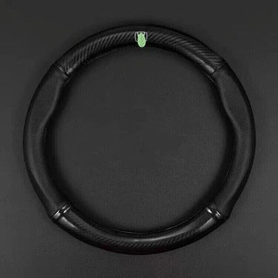 NUEVA 15" Cubierta de Volante Cuero Genuino Para Honda Civic Accord CR-V Foto 1 de 4