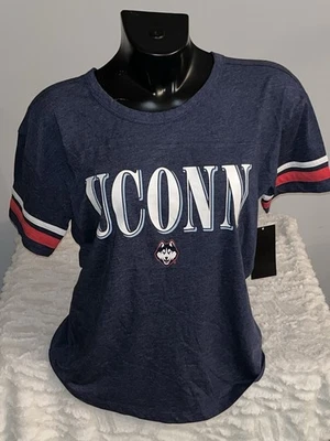 UCONN HUSKIES COLLEGE NCAA SHORT SLEEVE SHIRT WOMENS MEDIUM NWT - Image 1 of 2