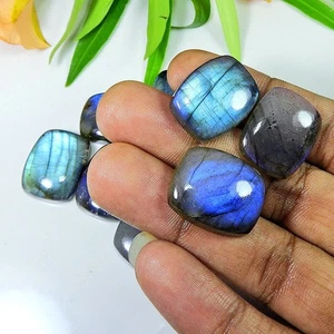 Regenbogenblauer Labradorit Achteck Cabochon 17 x 22 x 3 mm lose Edelsteine 1... - Bild 1 von 9
