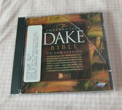The Dake Interactive Reference Library CD-Rom Windows 95 98 Bible Software - Image 1 of 3