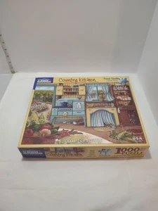 Janet Kruskamp White Mountain Jigsaw Puzzle Country Kitchen Complete - Picture 1 of 6