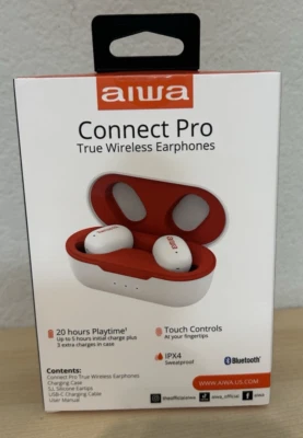 AIWA Connect Pro True Wireless Earphones Ipx4  Sweatproof - Image 1 of 4
