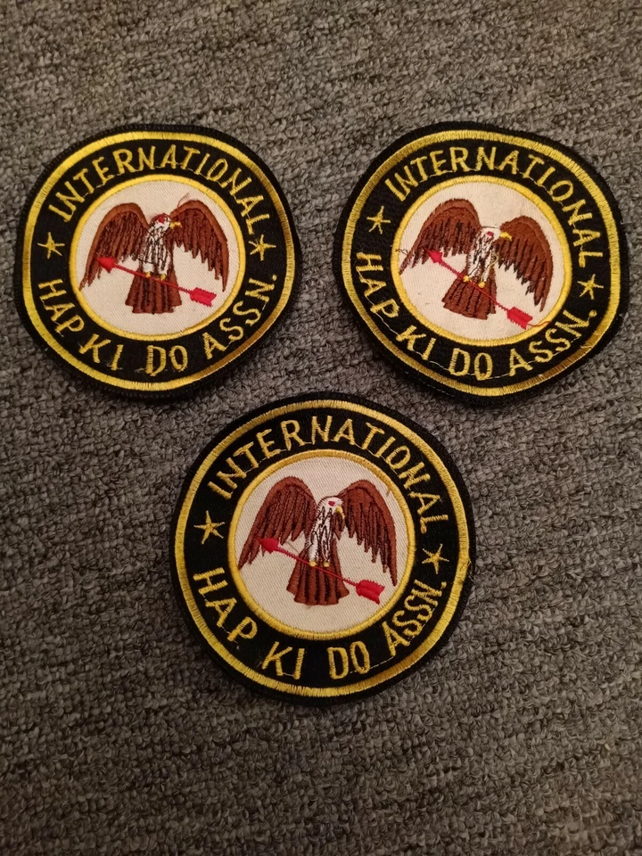 Hap Ki Do   Three patches 4" Round - Image 1 of 1