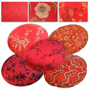 Round Shape Cover*Chinese Rayon Brocade Floor Chair Seat Cushion Case *BL21 - Picture 1 of 31
