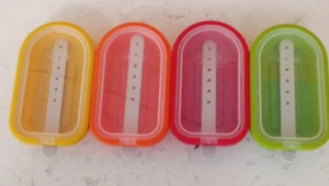 Lékué Pack 4 Moldes Clásicos Apilables para Heladas, Rojo/Amarillo, Silicona, Lavavajillas - Imagen 1 de 8