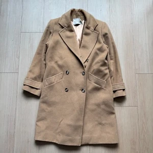 VTG Nordstrom Coat Mens 42 Polo Coat 100% Camel Hair Old Money Double Breasted - Picture 1 of 10