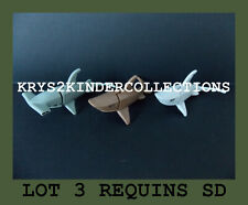 Kinder Complete Series Lot 3 Sharks SD174 SD182 SD182A France 2016 + 3 BPZ @