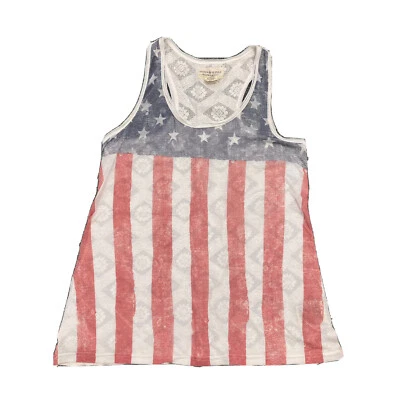 Топ без рукавов женский Denim & Supply Ralph Lauren с флагом S США 4 июля - Изображение 1 из 4