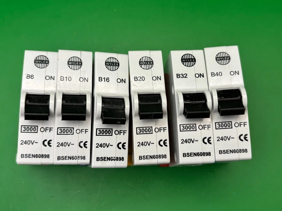 Wylex Plug In MCB ABB B6 B10 B16 B20 B32 B40 - Image 1 of 1