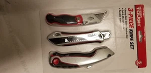Hyper Tough 3 Piece Utility Knife Set sealed new - Picture 1 of 2
