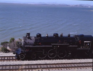 Negativo colore Southern Pacific SP 2472 4-6-2 treno terra ferrovia 9747 - Foto 1 di 1