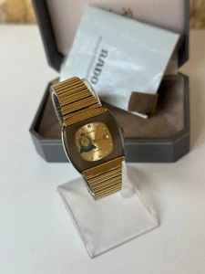 Reloj Automático Rado Años 80 Vintage Chapado en Oro 30mm Sultanato de Omán Con Caja - Imagen 1 de 17