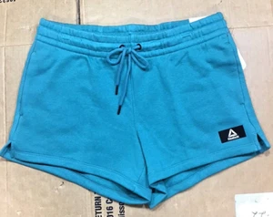 Reebok Relaxed Shorts Green Drawstring w/Pockets Medium J23 - Picture 1 of 8