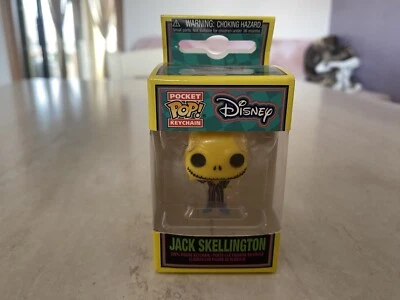 JACK SKELLINGTON NIGHTMARE BEFORE CHRISTMAS POCKET FUNKO POP KEYCHAIN NUOVO - Immagine 1 di 4