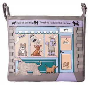 Mala Leather Pampering Parlour Dog Large Cross Body Shoulder Handbag + Dust Bag - Picture 1 of 15