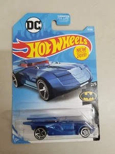 Hot Wheels NEW For 2019 Batman #17 Batmobile Blue w/ chrome OH5 - Picture 1 of 2