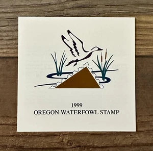 WTDstamps - 1999 OREGON - State Duck Stamp - MNH **BOOKLET TYPE** - Picture 1 of 2