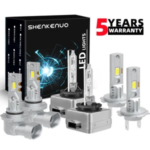 Faros antiniebla LED/HID PARA BMW 525i 530i 2006-2007 H7 D1S 9006 6000K - Imagen 1 de 16