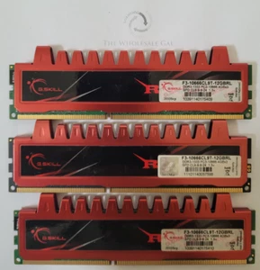 G Skill 12GB Kit (3 X 4GB) PC3-10600 DDR3-1333MHz Non-ECC Desktop Memory Ram - Picture 1 of 2