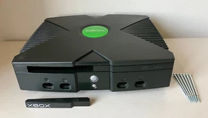 Official Original Black Xbox Console Replacement Shell / Case & DVD bezel 1.6v - Picture 1 of 10