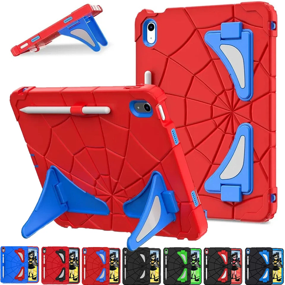 Funda protectora resistente a prueba de golpes con soporte para iPad 10ª 11ª (A16) generación regalo para niños Foto 1 de 4