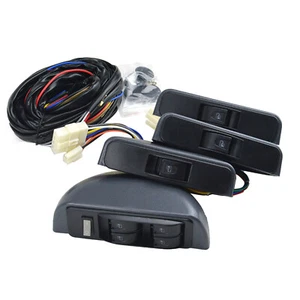 Kit de interruptor universal 4 Rocker 5 cables cerradura de puerta ventanas de alimentación 12V 4 para puertas NUEVO - Imagen 1 de 12