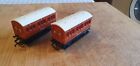 Hornby Anne and Clarabel 00 guage coaches condition as photos