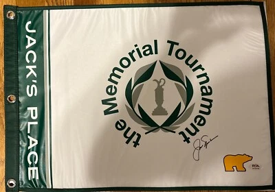 Jack Nicklaus Signed Memorial Golf Tournament Limited Edition Golf Flag PSA - Image 1 of 4