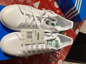 adidas stan smith originali ancora in scatola bianche bordino verde nuove - Foto 1 di 4