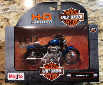 Harley Davidson Motor Cycles HD Custom MAISTO Series 37 2012 XL 1200N Nightster  - Image 1 of 2